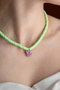 Heliophilia Silver Collar Multicolor con Colgante de Aleación